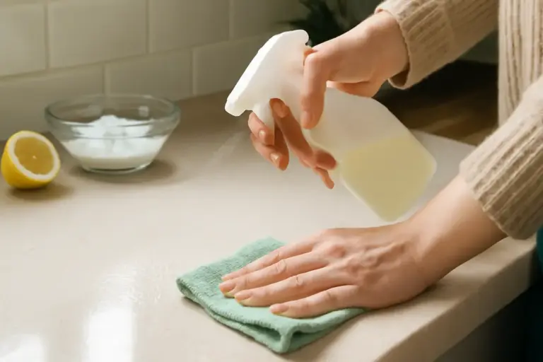 Spray multiuso fai da te per superfici lavabili: ricetta con effetto brillante