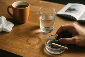Attenzione a queste abitudini: rovinano le superfici in legno giorno dopo giorno