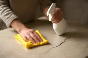 Pulizia delle superfici in pietra naturale: il gesto routine che causa microfessure